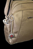 FIB Mens Tablet Crossover Travel Wallet Crossbody Shoulder Bag - Sand V563-A734NSAND