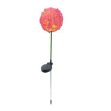 Solar Ball Light Outdoor Waterproof Garden Flower Spot Light Decorative for Courtyard Pink V1294-YM0901-3119240056911
