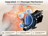 Livemor 4D Massage Chair Recliner SL Track Full Body Zero Gravity Massager Heated AI Body Scan SINA MASCHR-4D-SINA-GY
