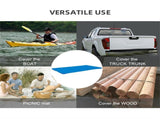 Heavy-Duty Blue Rectangular Pool Water Resistant PE Swimming Pool Portable Protective V1294-YM0901-H39263-13FT