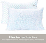 Queen Size Cooling Pillow with Shredded Memory Foam & Gel Infusion Adjustable Loft, Breathable V1107-CS-JYMLZQ
