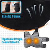 Black Cordless Ankle Heating Pad, Foot and Ankle Massager with Heat Foot Renew Triple V201-MAS3063BL8AU