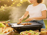 Toque 50.5cm Reversible Cast Iron Griddle Pan Non-Stick KT1020-AU