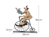 Vintage Circus Clown Figurines - Retro Balloon and Bicycle Ornaments V888-ELOSUNG12464