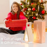 Scandinavian Wood Small House Foldable LED Desk Lamp, Wood ABS Night Light/Eye-Caring Lamp, 3 Color V1232-XFZYD-001