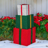 Christabelle 122cm Animated Present Stack Santa LED Lights Christmas Tree Decoration Ornament X 112_SHE103