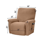 Chocolate Polyester Armchair Slipcover, Comfortable Washable Chair Cover for Home, Easy to Use, 1 V1192-AZ-W-27201