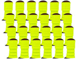 24x Womens Leg Warmers Disco Winter Knit Dance Party Crochet Legging Socks Costume - Fluro Yellow V563-BR-24LEGWARMS-FLUYLW