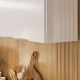 Base Kitchen Steel Cabinet/Cupboard with 3 Doors 2 Drawers - Renova White Flat Pack DIY V1112-3500001965