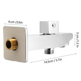 G1/2in Thread Copper Concealed Installation Dual Function Shower Faucet Spout Shower Accessory V1294-YM0901-3112200039111