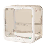 Figurine Display Box Transparent Stackable Dustproof Acrylic Figurine Storage Case for Home White V1294-YM0901-3117230120911