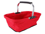 Foldable Picnic Basket Oxford Fabric Shopping Tote Reusable Grocery Bag for Camping Outdoor Fruit V1294-YM0901-3111260009412