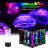 Jellyfish Lamp, Jellyfish Lava Lamp Aquarium Jellyfish Lamp LED Light 7 Colors with USB for V1237-ZY-203-3824