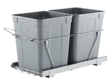Pullout Trash Can for Kitchen Cabinets,Double Under Sink Garbage Recycling Bin, Under Mount V952-CFLJTDTHSST5OB5S2V0