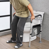 VEVOR Foldable Toilet Safety Rail Toilet Rail with Non-Slip Handles for Seniors V952-SJLDJYKAQLGLELIDJV0