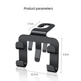 4pcs Multifunctional Car Seat Back Hook and Phone Holder - ABS Material, 4-Hook Design, Space Saving V888-ELOSUNG56060-3