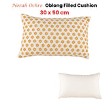 Accessorize Norah Ochre Rectangular Filled Cushion 30cm x 50cm V442-HIN-CUSHION-NORAH-OCHRE-RE