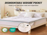 Mattress Topper, Queen Size, 76.2 mm Thickness, Memory Foam, Fiber Fill, Detachable & Washable, V952-DHYCDZ6080INB13V8V0