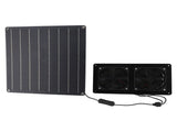 Solar Exhaust Fan Kit 12V 20W Solar Panel Fan with Switch Control for Outdoor Chicken Coop V1294-YM0901-3111250015711