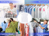 30 Pack Clear Garment Bags, 47.2 Inch Plastic Garment Bags Dustproof, Long Clothes Covers, V1259-DP01-A-2899