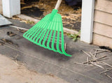 Yard Dethatching Rake Heavy Duty Lawn Rake for Garden Leaves and Thatch Removal 1 Piece V1370-AZ4-16852
