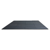 0.56 Inch Thick Gym Floor, 6 Tiles Rubber Top with EVA Foam, 25" x 25" Gym Flooring Workout V952-EVAQXJSHSDZXKEXU0V0