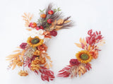 Artificial Flower Lintel Swags Sunflower Arch Silk Floral Swag Wedding Decoration V1294-YM0717-220801LW05-2