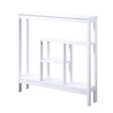 Sarantino Julian Console Table in White TBL-503-02-WH