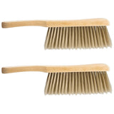 Dusting Brush Set, Khaki Bristles, Wood Handle, Soft Bristle for Home, 4Pcs V1369-AZ3-W-20867