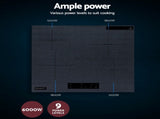 Devanti Electric Ceramic Cooktop 60cm Touch Control Grey CCT-B-4E-4Z-TOUCH-GY