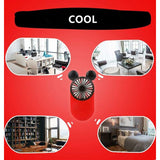 Cute Mini Personal Fan, 3 Adjustable Speeds, Portable Stand, For Indoor Outdoor Activities, 3 Pack V1188-MS-227-1234