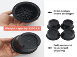 6Pack Furniture Risers Black Bed Risers 2.3 Inch,Bed Lifts Risers for Sofa,Couch,Desk,Extenders V1192-AZ-W-18561