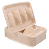 25Pcs Beige Disposable Taco Holders for Party Events Robust Paper Taco Bar Supplies V1369-AZ3-W-21469