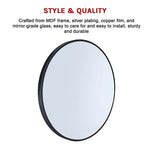 80cm Round Wall Mirror Bathroom Makeup Mirror by Della Francesca V63-831481