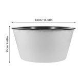 Stylish Resin Plant Pot Indoor Large Round Lightweight Tabletop Planter V1370-AZ4-14462