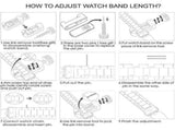 Compatible with Apple Watch Band Replacement Stainless Steel Metal Band-middle gold38-40mm V1263-JX-1763