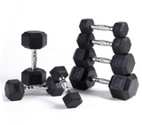 Rubber Hex Dumbbells 2X10 kg V1012-CFHDB10