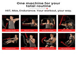 PROFLEX Multi-Station Compact Home Gym Set, 150lbs Weight Plates- M8000 V219-FTNHGMPF8RDA