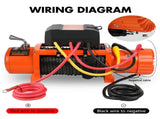 ZESUPER 12V Electric Winch 14500lbs Synthetic Rope Wireless Remote 4X4 4WD Car V211-AUEB-ZEEW007
