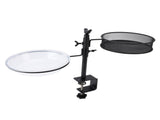 Deck Bird Feeders with Mesh Tray Detachable Adjustable Clamp Rail Bird Bath Balcony Porch Feeder for V1294-YM0901-3111240176011