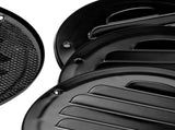4" Black Soffit Vent Cover with Screen Mesh, 10 Pack Round Metal Air Vent Louver, 5-11/16" Diameter V1258-DP02-C-2144