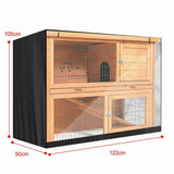 Rabbit Hutch Cover for Double Deckers Double Hutches Pet Cage Dustcover Waterproof Outdoor Garden V1370-AZ4-20437