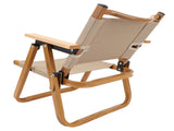 Kids Camping Chair Aluminum Alloy Wood Grain Canvas Portable Folding Camp Chair for Children Under 6 V1294-YM0901-3116240022911