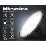 Leier High Bay Light LED 200W Industrial Lamp Workshop Warehouse Factory Lights HBL-UFO-H200-BK