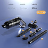 Cordless Handheld Vacuum Cleaner set - USB Rechargeable Portable Car Vacuum with Detachable Nozzle, V888-ELOSUNG53073