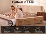 Giselle 18cm King Memory Foam Mattress Dual Feel Reversible Charcoal Foam FOAM-C-MFM-ETHER-H018-K