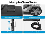 Devanti Vacuum Cleaner Bagless Canister 2000W 25kPa Powerful Suction 4L VAC-KB-8006-GY