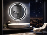 60x80cm Oval Backlit Front LED Bathroom Mirror Dimmable Shatter-Proof Vanity Mirror V767-XMR-T18-822-AU-V1