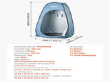 Pop up Shower Tent, Instant Portable Privacy Tent Changing Room with Hanging Bag, Ground Stakes, V952-SRZPDCSWPJL4Q16FQ001V0