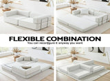 Artiss Convertible Folding Sofa Bed Pull Out Mattress Sleeper Couch Corduroy Beige SBED-E-FLD03-2S-BG-AB